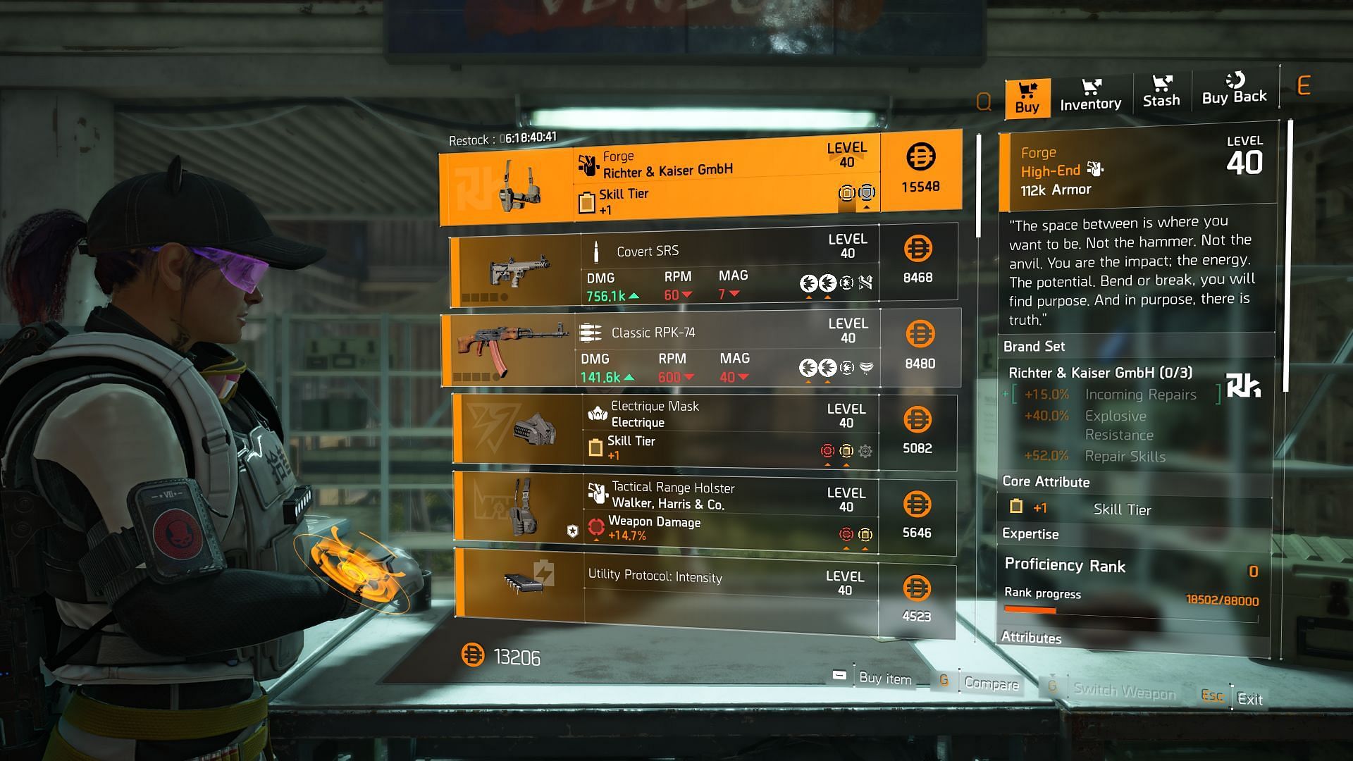 The Division 2 vendor at the Campus (Image via Sportskeeda Gaming || Ubisoft)
